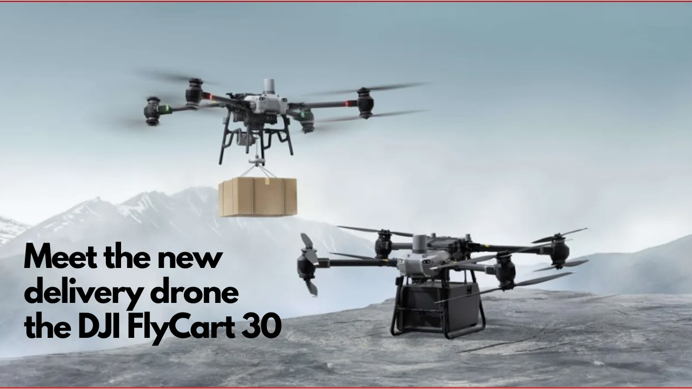 Image for Welcome in the Future. Meet the new delivery drone the DJI FlyCart 30.